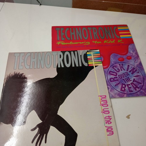 Technotronic 2XLP Pump Up The Jam & Rockin' Over Manchester like new