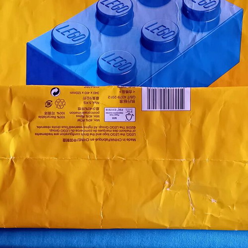 Large Lego paper packaging bag used