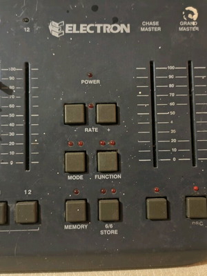 Electron lighting console used with wear and 4 missing fader knobs