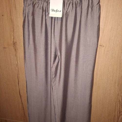 Women's set shirt and pants with elastic waist, new, gray, size XL/XXL