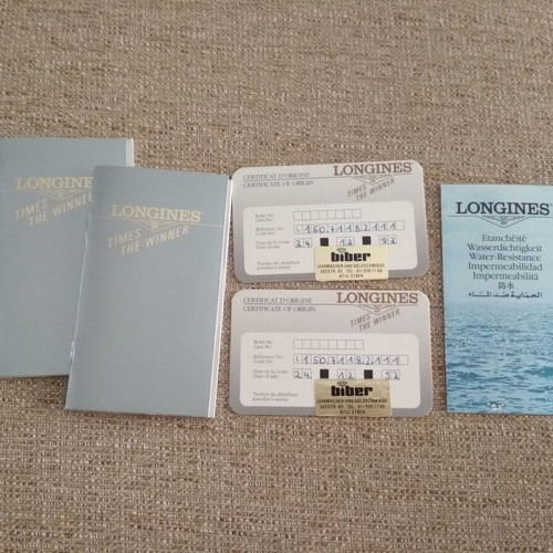 Longines vintage wristwatch and a gift of an Omax watch
