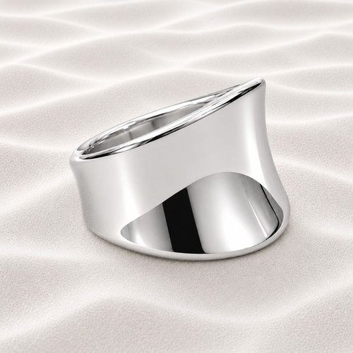 Ring made of stainless steel new, silver color