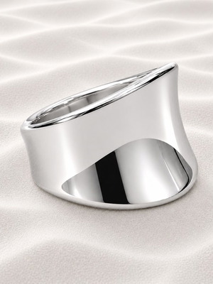 Ring made of stainless steel new, silver color