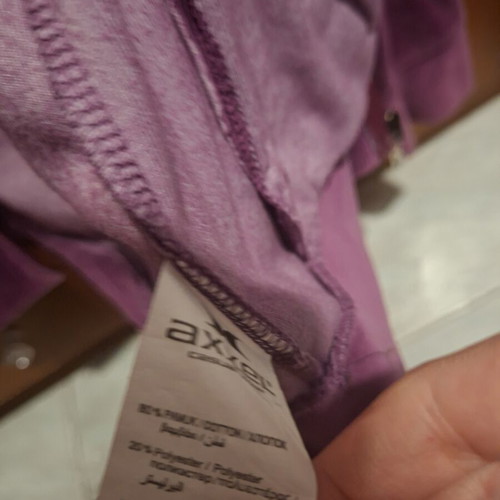 Axel velour hoodie jacket, plum purple, size 36 (S)