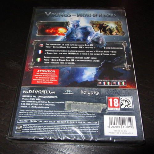 Vikings Wolves of Midgard Limited Special Edition PC DVD new sealed