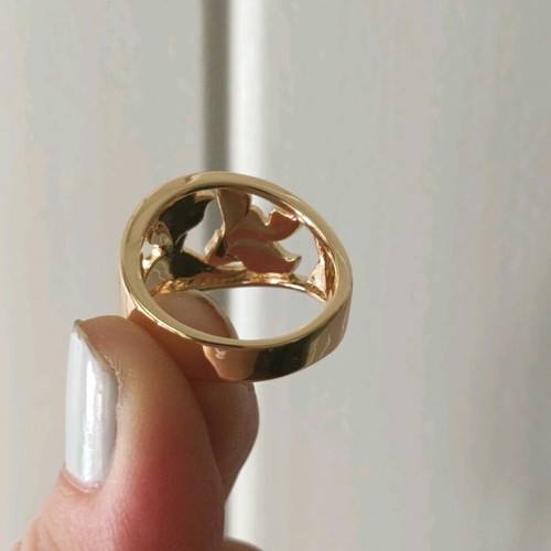Vintage women's stainless steel ring size 19.8 new