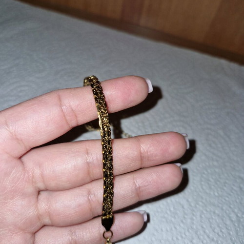 Stainless steel bracelet gold tone new