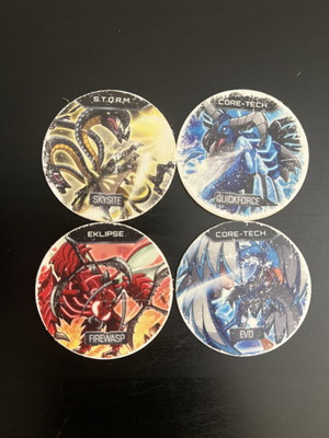 Cheetos Monsuno τάπες μεταχειρισμένες, πακέτο 5, σε μέτρια κατάσταση