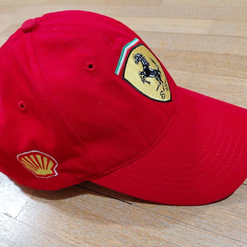 Ferrari Logo Baseball Cap One Size like new, red and yellow