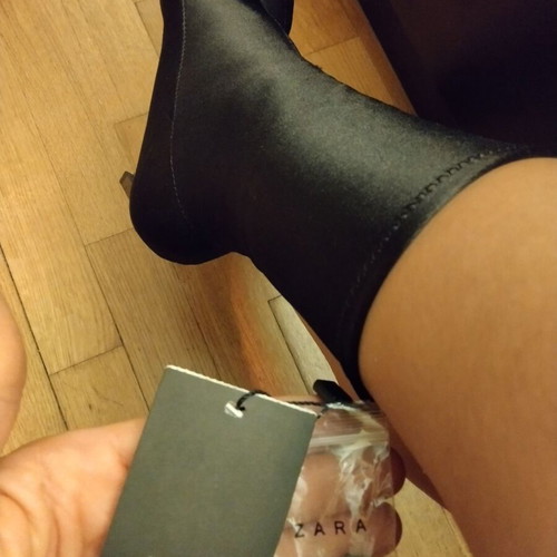 Zara elastic sock ankle boots size 39