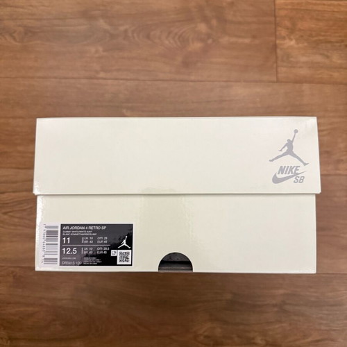 Air Jordan 4 Retro SB brand new with tags, white, size 45