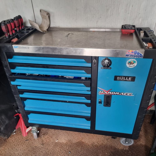 Bulle Tool Cabinet with 7 Drawers and Side Compartment like new