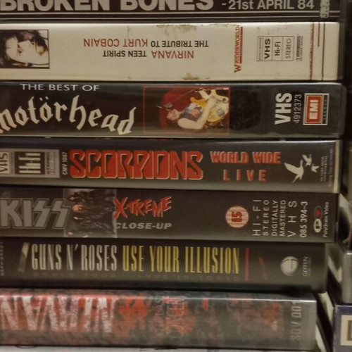 Metal Rock Punk VHS Collection