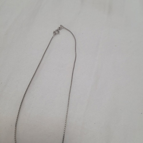 Silver necklace with chain