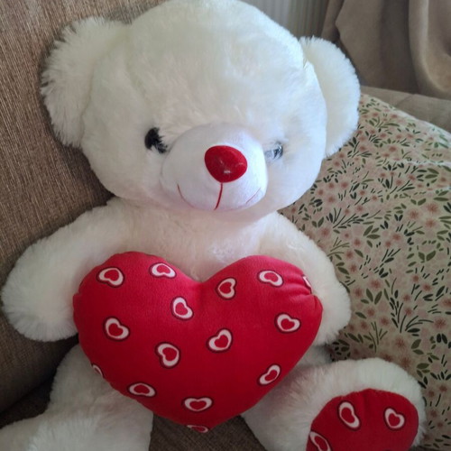 Large plush teddy bear like new, 50cm height