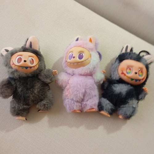 Labubu plush toys, set of 3