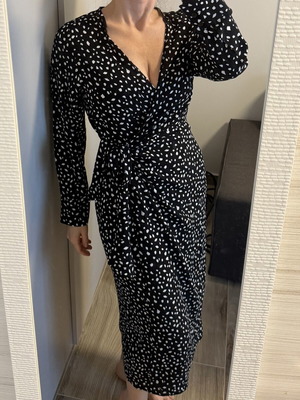 Maxi dress Edited new with tag, size 40, black and white print