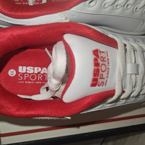 Sneakers U.S. Polo Assn. white size 39, new