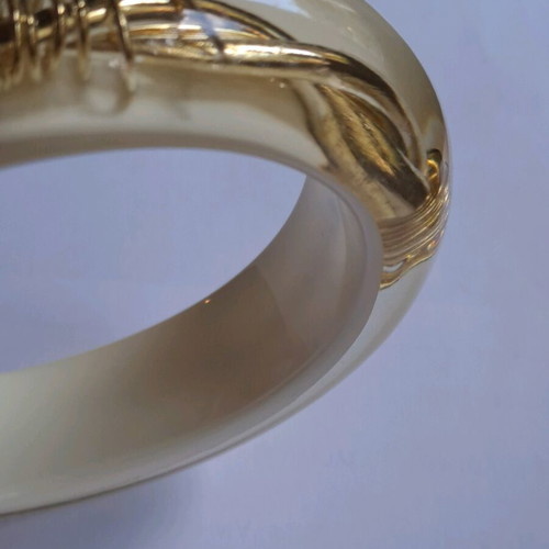 Bracelet bone with gold details like new
