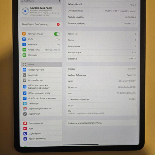 Ipad Pro 12.9 M1 2TB 5G used with Pencil 2 and Spigen Armor case