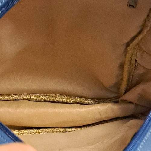 Women's blue backpack like new with studded design