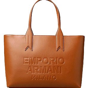 Emporio Armani Γυναικεία Τσάντα Shopper 'Ωμου σε Ταμπά χρώμα