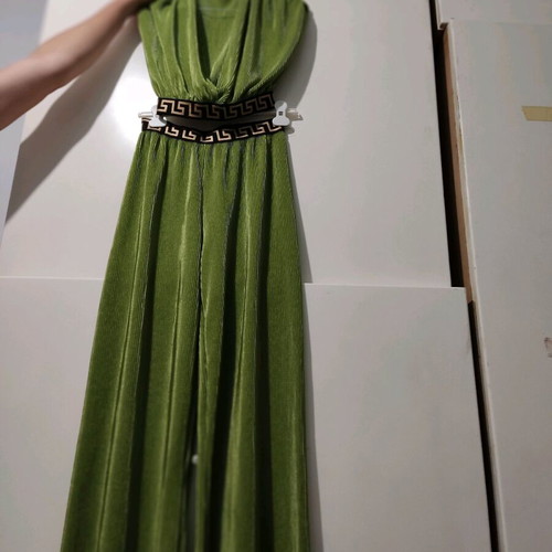 Women's set palazzo and crop green like new