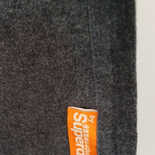 Superdry men's t-shirt used, gray, size L