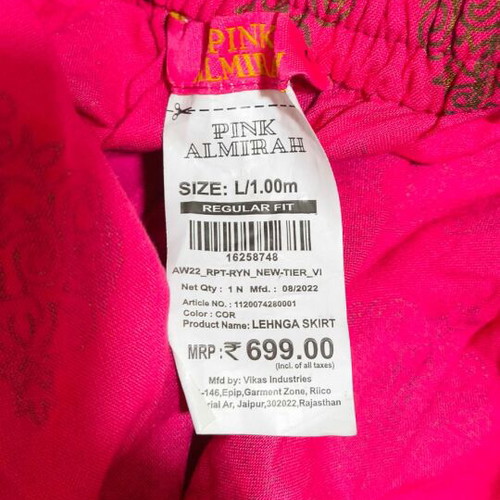 Women's skirts and dress from India used, set of 4 pieces
