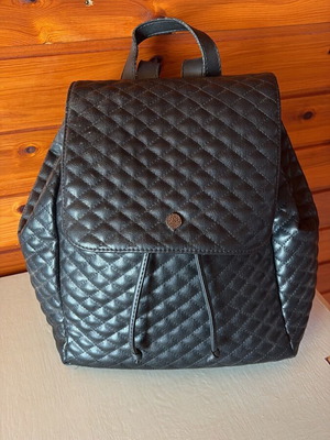 Τσάντα Thiros backpack μαύρη σαν καινούργια από δερματίνη