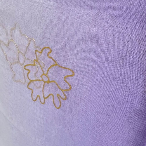 Semi-transparent scarf like new, purple 112x150