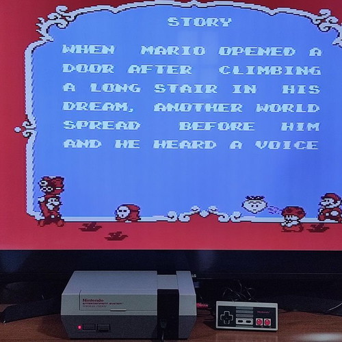 Nintendo Entertainment System (NES) used console with RCA cables