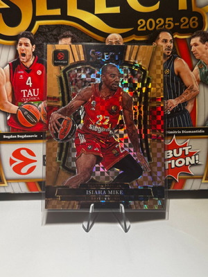 2025-26 Panini Select Euroleague Isiaha Mike Bronze Checkers card new