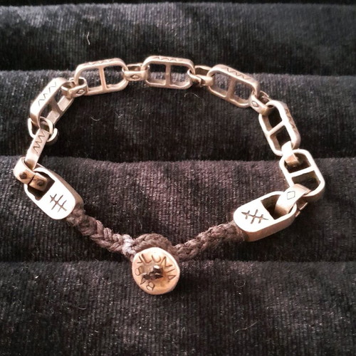 Silver bracelet 950 handmade Babylonia like new, length 19.5