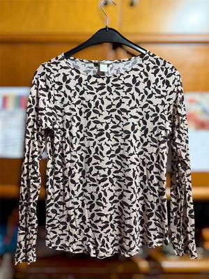 H&M shirt like new, beige and brown, size S
