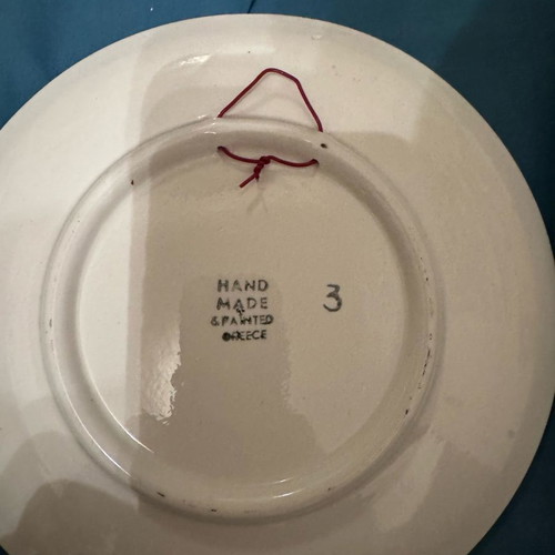 Decorative plate handmade Samos new