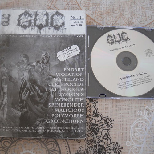 G.U.C. extreme metal zine issue 11 with CD 1998 used