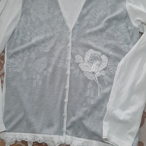 Gerry Weber women's spring cardigan like new, white XXL