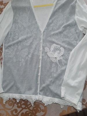Gerry Weber women's spring cardigan like new, white XXL