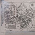 χάρτης πολεοδομισης της νέας πόλης της Πάτρας ξυλογραφία αρχές 1900