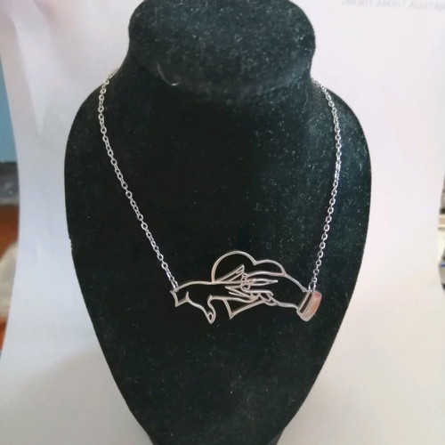 Love necklace new stainless steel does not tarnish