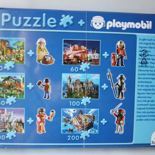 Playmobil puzzle 100 pieces castle with Schmidt figures new
