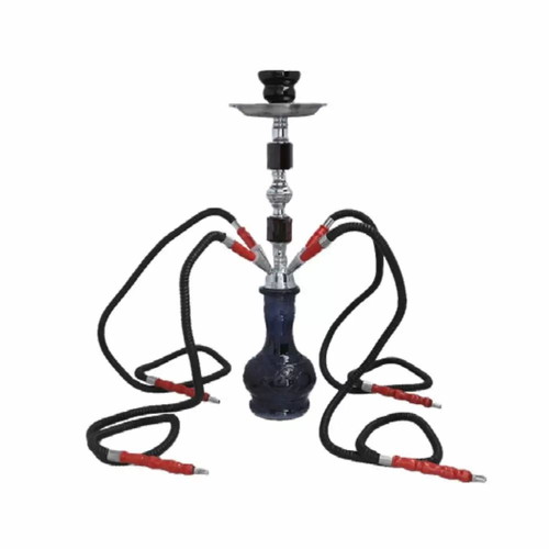 Hookah four hose black 44cm new