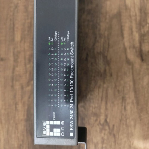 LevelOne 24-port 10/100 Rackmount Switch used