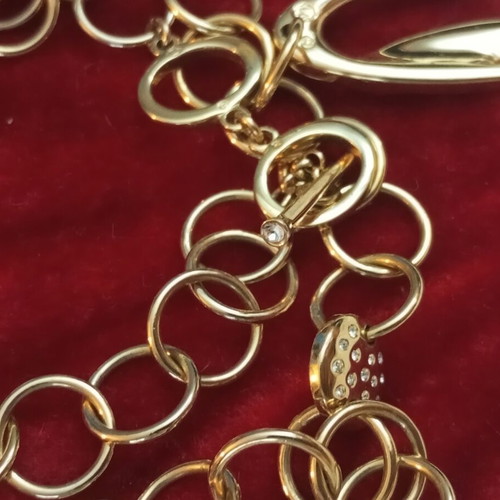 Swarovski vintage necklace with rings