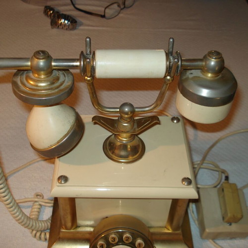 Antique landline phone used