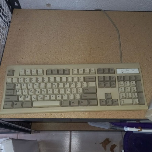 Pentium 1 desktop set used with keyboard, printer, and scanner