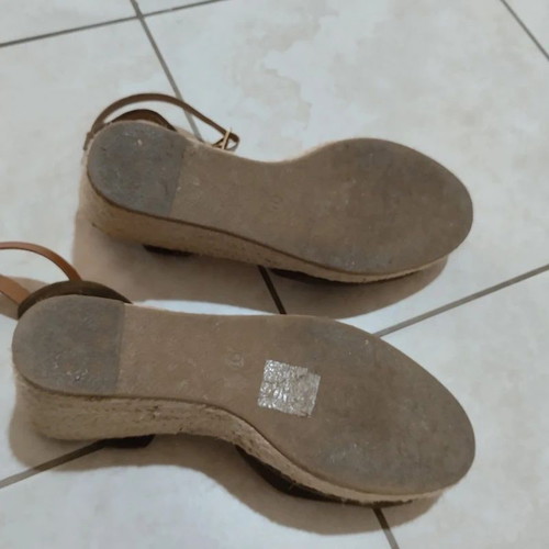 Alta Moda espadrilles platforms heels khaki size 37 like new