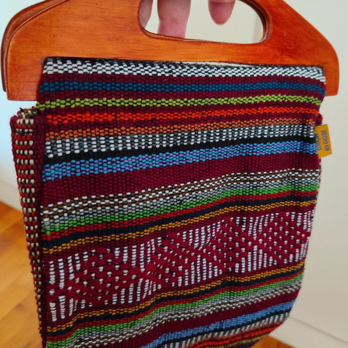 Handmade small woven Mexican handbag