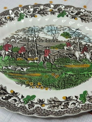Myotts Country Life oval vintage platter used